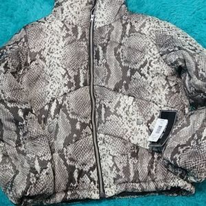 Women's Snakeskin coat . New with tags